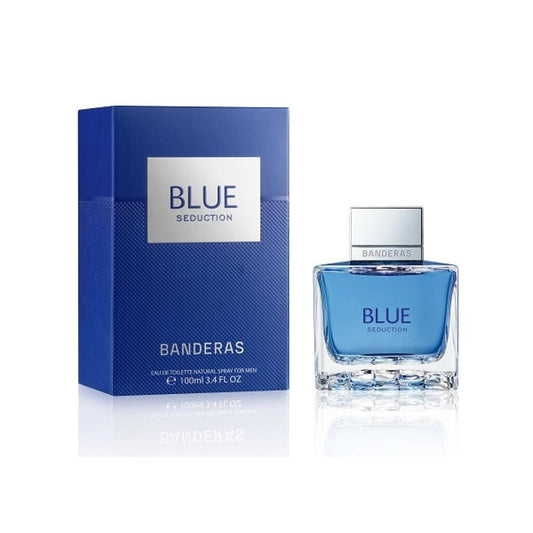 ANTONIO BANDERAS BLUE SEDUCTION 3.4 EAU DE TOILETTE SPRAY FOR MEN.