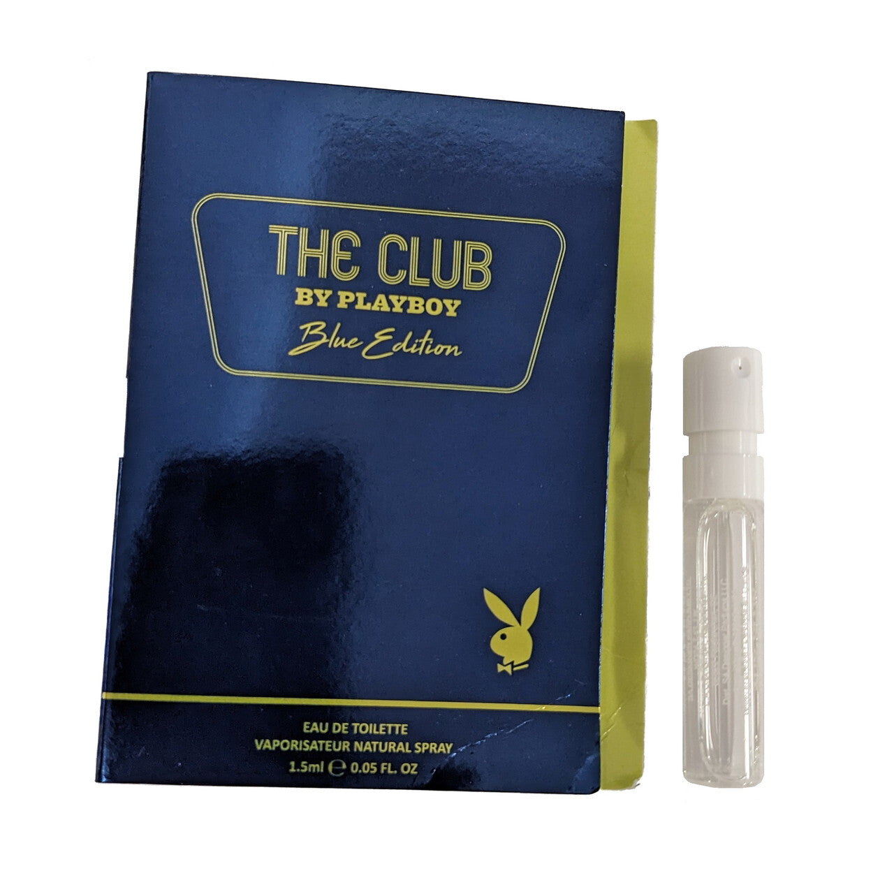 Playboy the club blue edition 0.05 eau de toilette spray vial for men