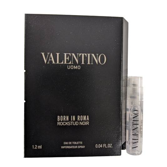 Valentino uomo born in roma rockstud noir 0.04 eau de toilette vial spray for men